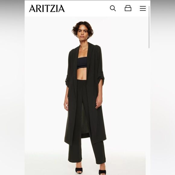 Aritzia Jackets & Blazers - Kahlo Robe black XS